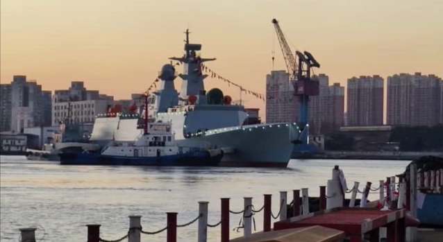 پاک بحریہ کے لیے چین میں تیار چوتھے ٹائپ054نیول جہاز کی لانچنگ تقریب